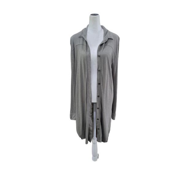 Anthropologie t.la Women's Button Front Long Sleeve‎ Shirt Dress Duster Cardigan - Picture 1 of 10